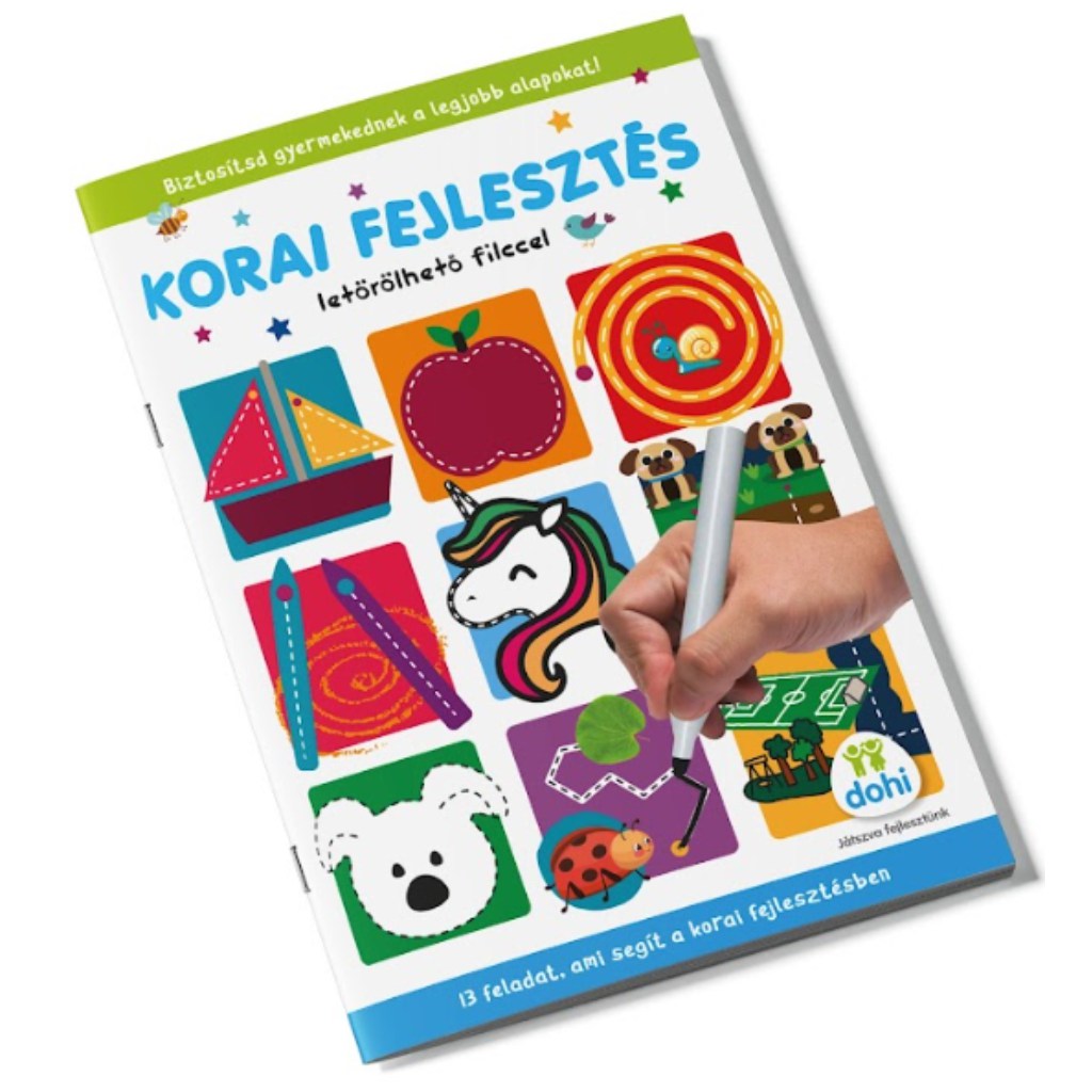 Korai fejlesztés foglalkoztató füzet letörölhető filccel kép 1