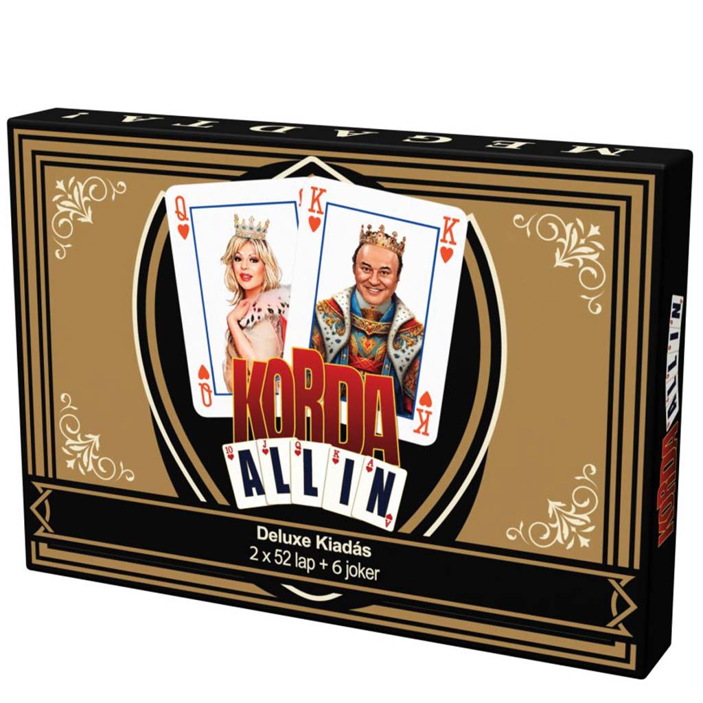 Korda All-In Deluxe französisches doppeltes Kartenspiel (2x52 Karten + 6 Joker)