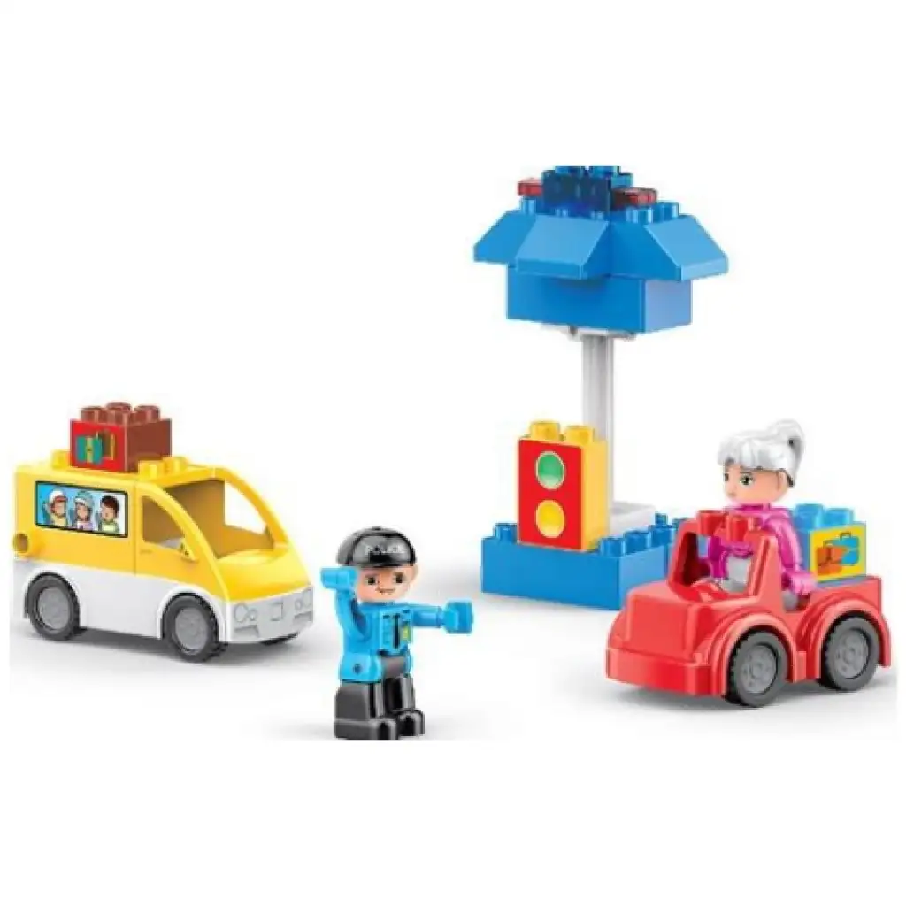 Blocks: Verkehrspolizist Bausatz 17-teiliges Set