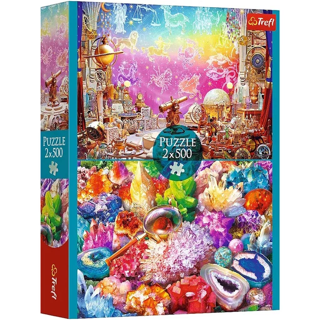 Kosmos und Kristalle 2 x 500 Teile Puzzle - Trefl kép 1