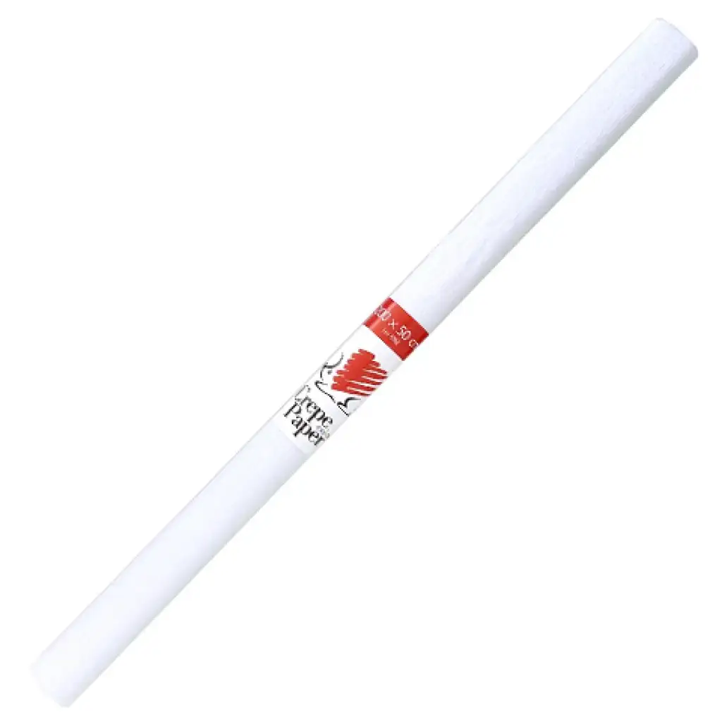 ICO: Igel Krepppapier in Weiß 200x50cm