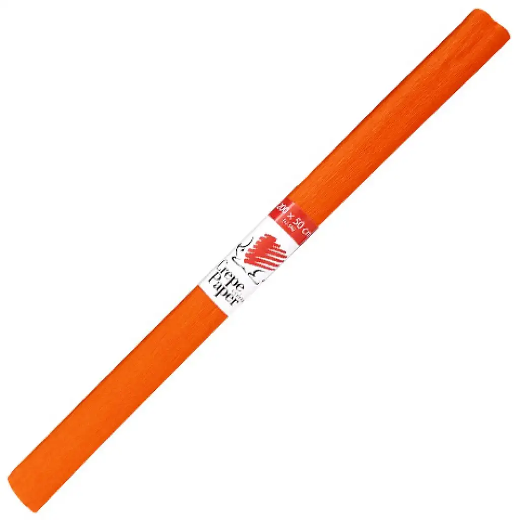 ICO: Krepppapier in Orange, 200x50cm