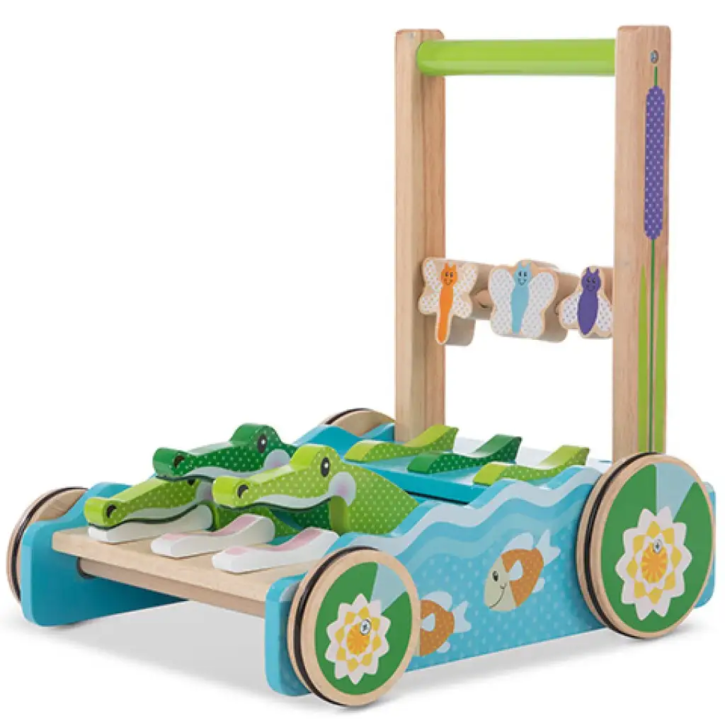 Kroko-Klick-Klack-Schiebespiel aus Holz - Melissa & Doug kép 2