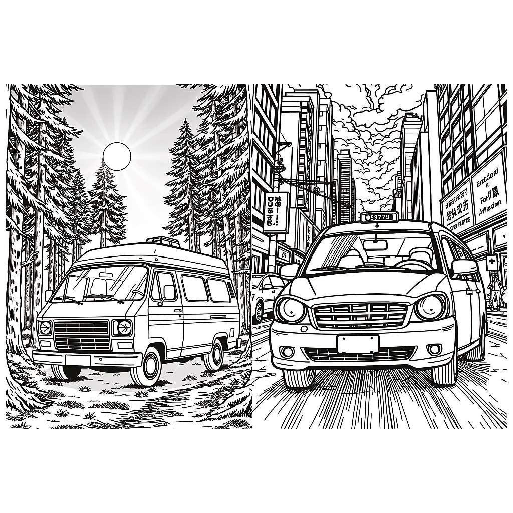 Rasante Fahrzeuge Malbuch – Trefl kép 2