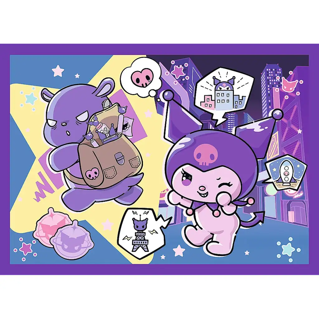 Kuromi Tage 4-in-1 Puzzle - Trefl kép 2