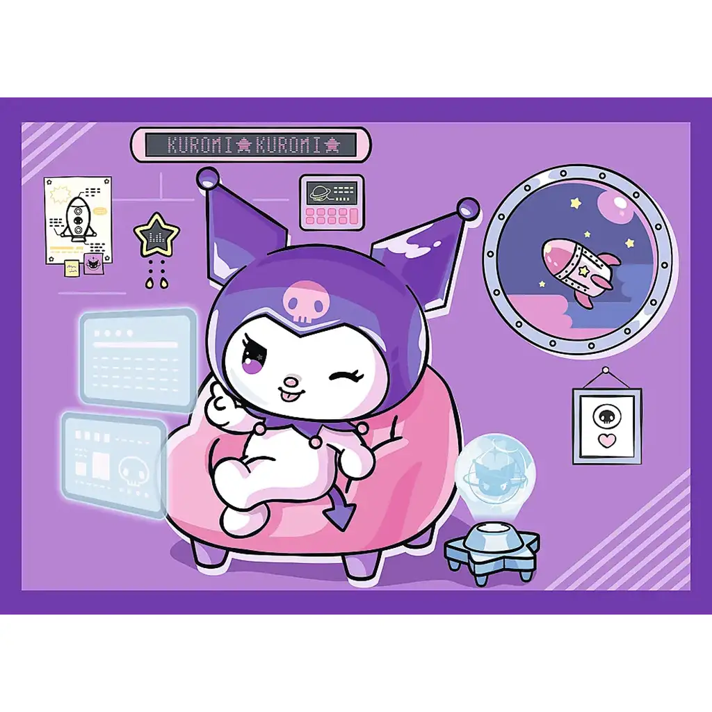 Kuromi Tage 4-in-1 Puzzle - Trefl kép 3