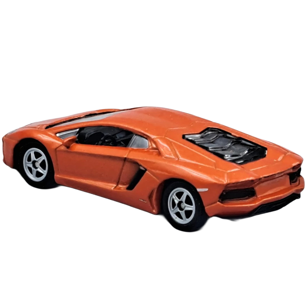 Welly: Lamborghini Aventador orange Metall-Spielzeugauto Modell 1:64 kép 3