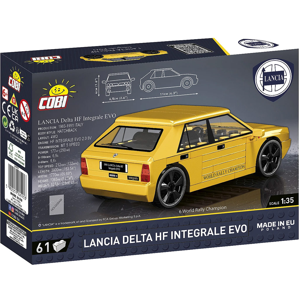 COBI: Lancia Delta HF Integrale EVO Bausatz (24515) kép 4