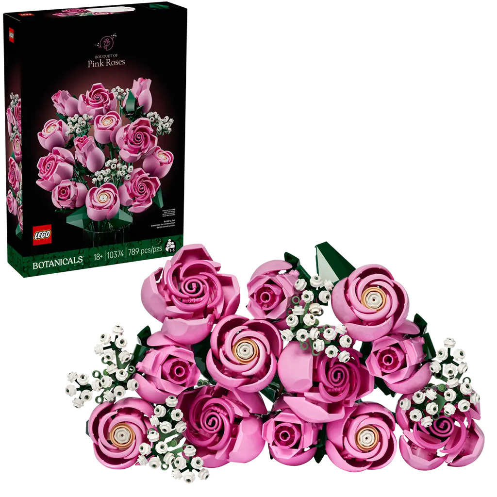 LEGO® Botanicals: Rózsaszín rózsacsokor (10374) kép 1
