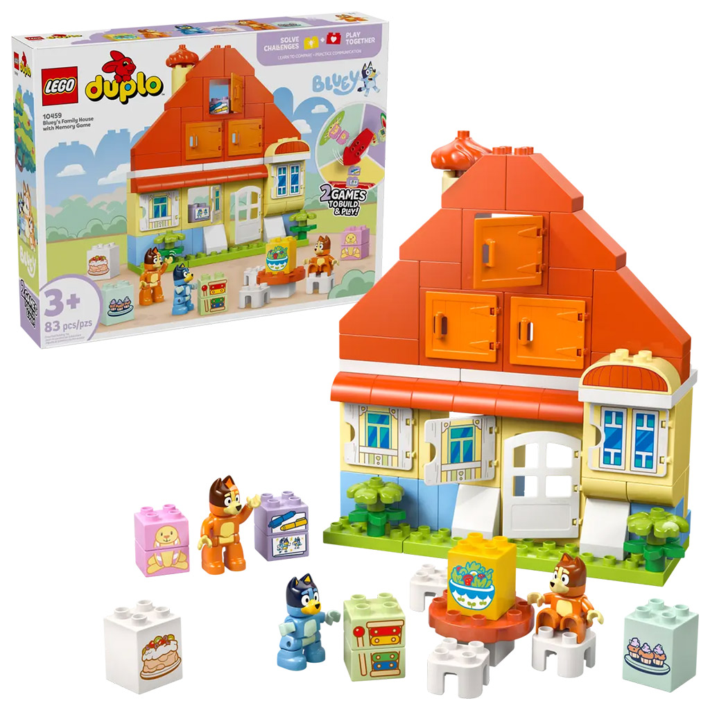 LEGO® DUPLO®: Bluey™ Familienhaus Memo-Spiel (10459)