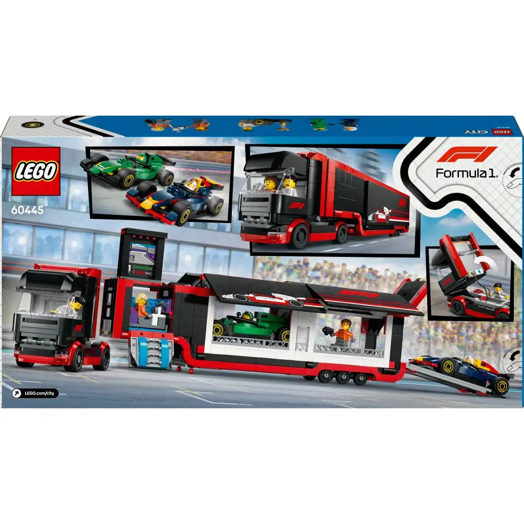 LEGO® City: F1®-Truck mit RB20 und AMR24 F1®-Autos (60445) kép 5