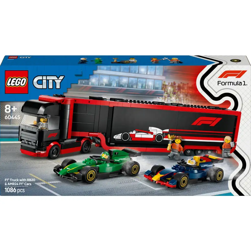 LEGO® City: F1®-Truck mit RB20 und AMR24 F1®-Autos (60445)