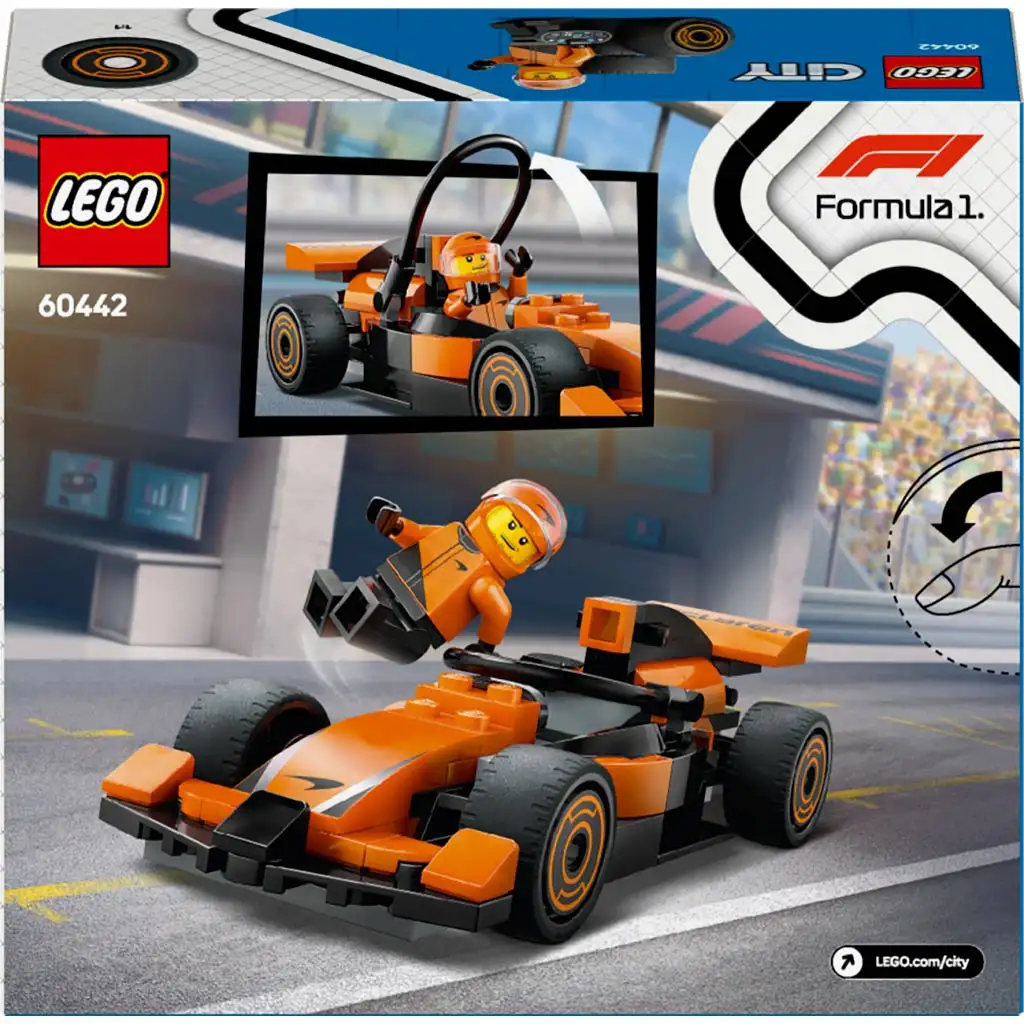 LEGO® City: F1®-Pilot mit McLaren Rennwagen (60442) kép 5