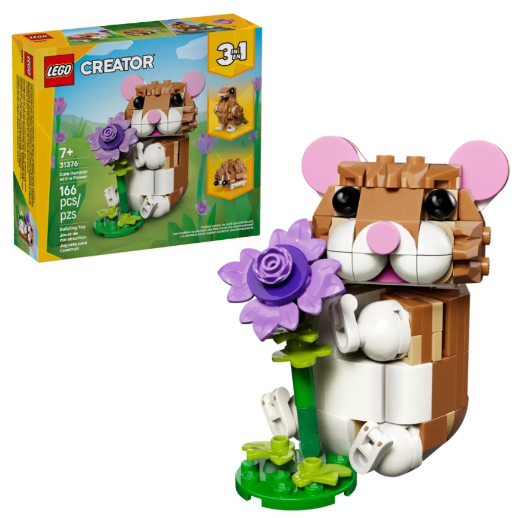 LEGO® Creator: Aranyos hörcsög egy virággal (31376) kép 1