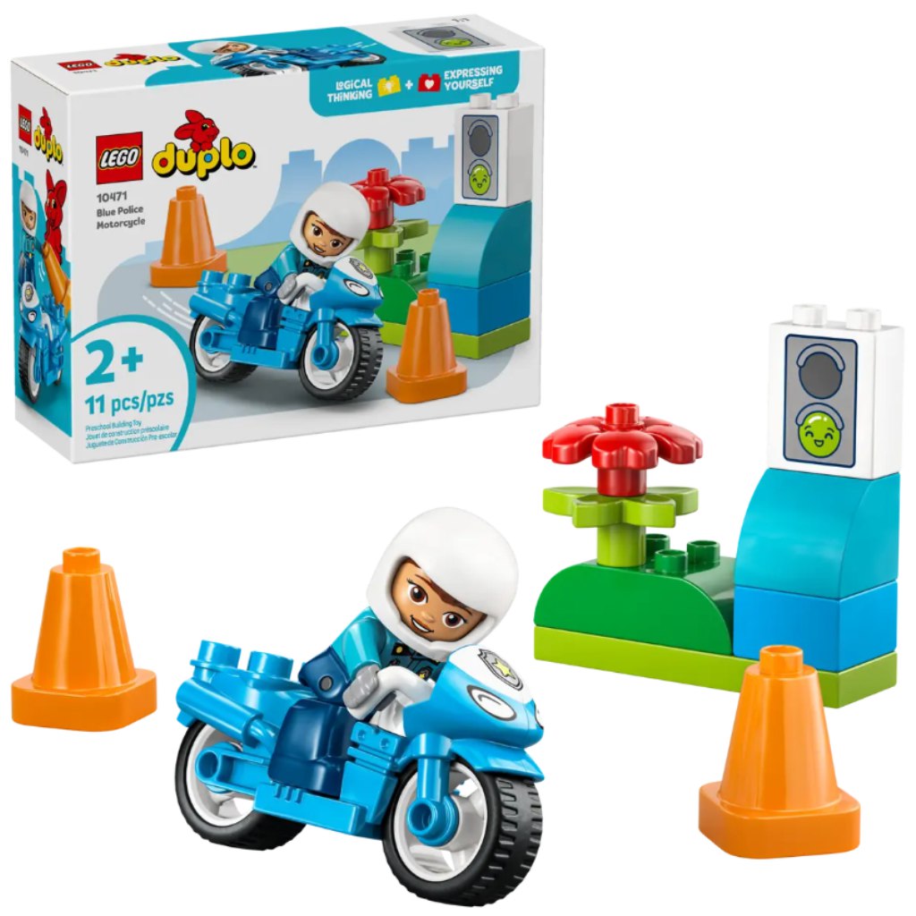 LEGO® DUPLO®: Kék rendőrségi motorkerékpár (10471) kép 1