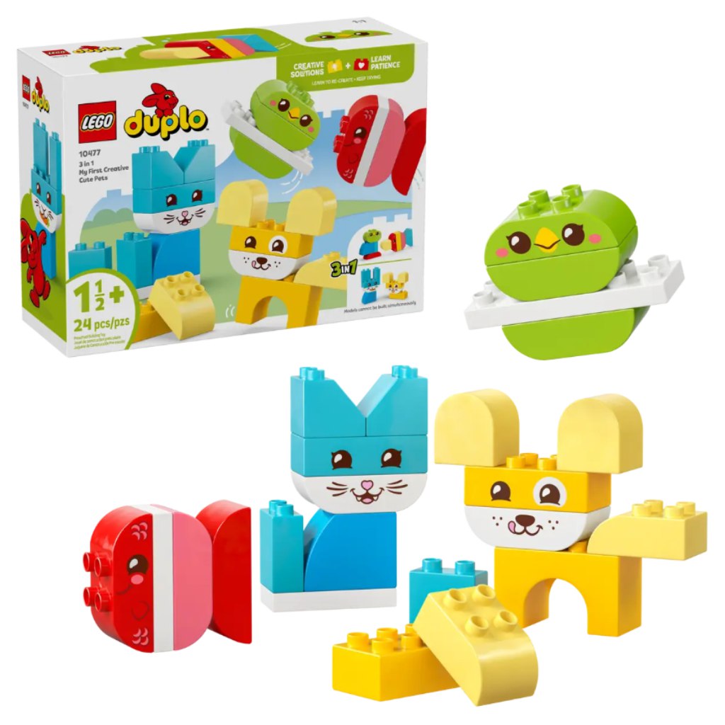 LEGO® DUPLO®: Kreatív és aranyos, 3 az 1-ben házi kedvencek (10477) kép 1
