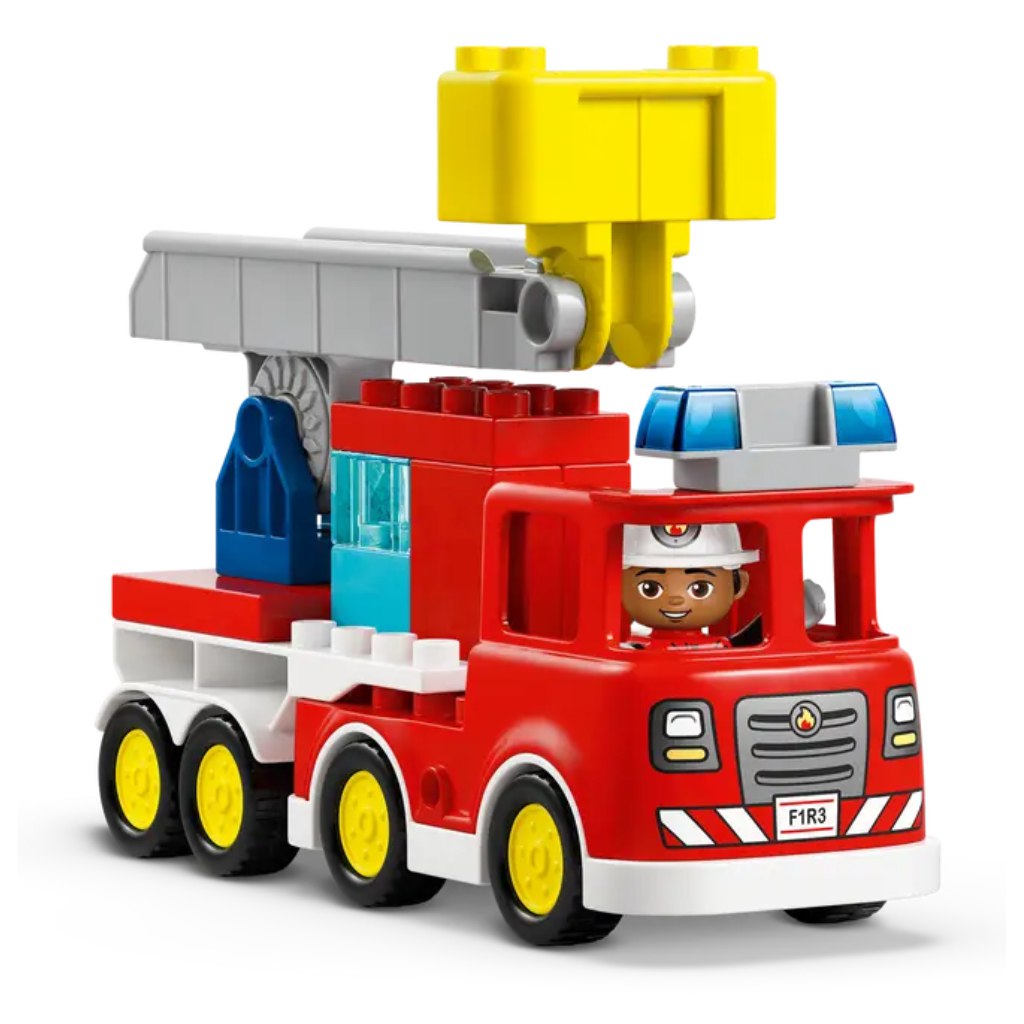 LEGO® DUPLO®: Feuerwehrauto mit Schlauch und Feuerwehrmann (10473) kép 2