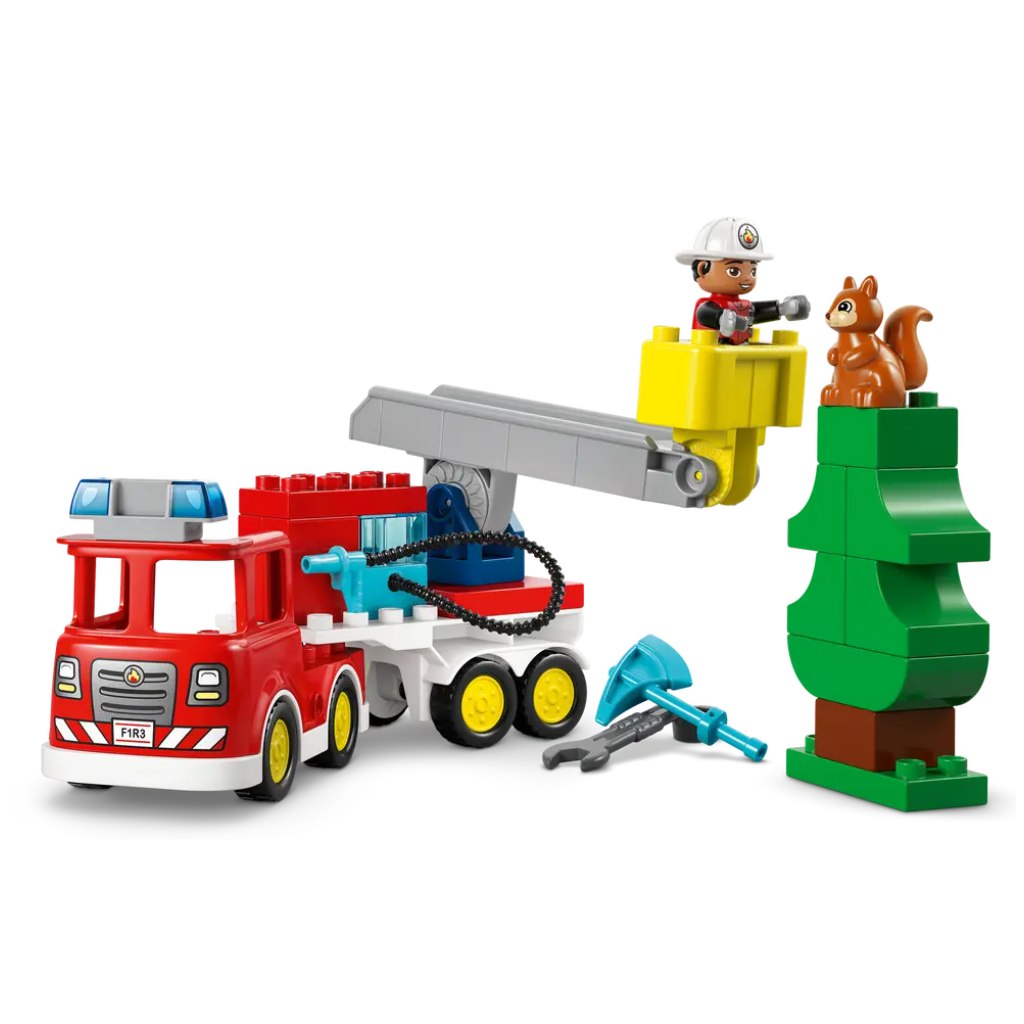LEGO® DUPLO®: Feuerwehrauto mit Schlauch und Feuerwehrmann (10473) kép 3