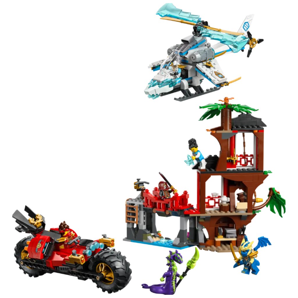 LEGO® Ninjago: Kampf der Ninja-Fahrzeuge am Baumhaus (71857) kép 2