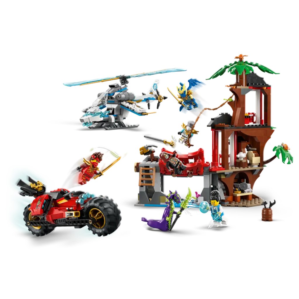 LEGO® Ninjago: Kampf der Ninja-Fahrzeuge am Baumhaus (71857) kép 3