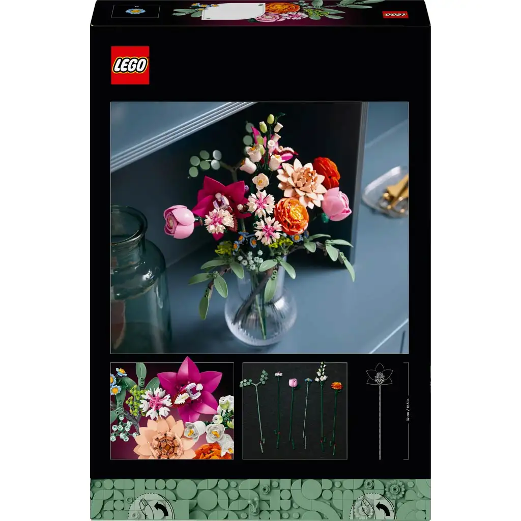 LEGO®: Lego Rosafarbener Blumenstrauß (10342) kép 2