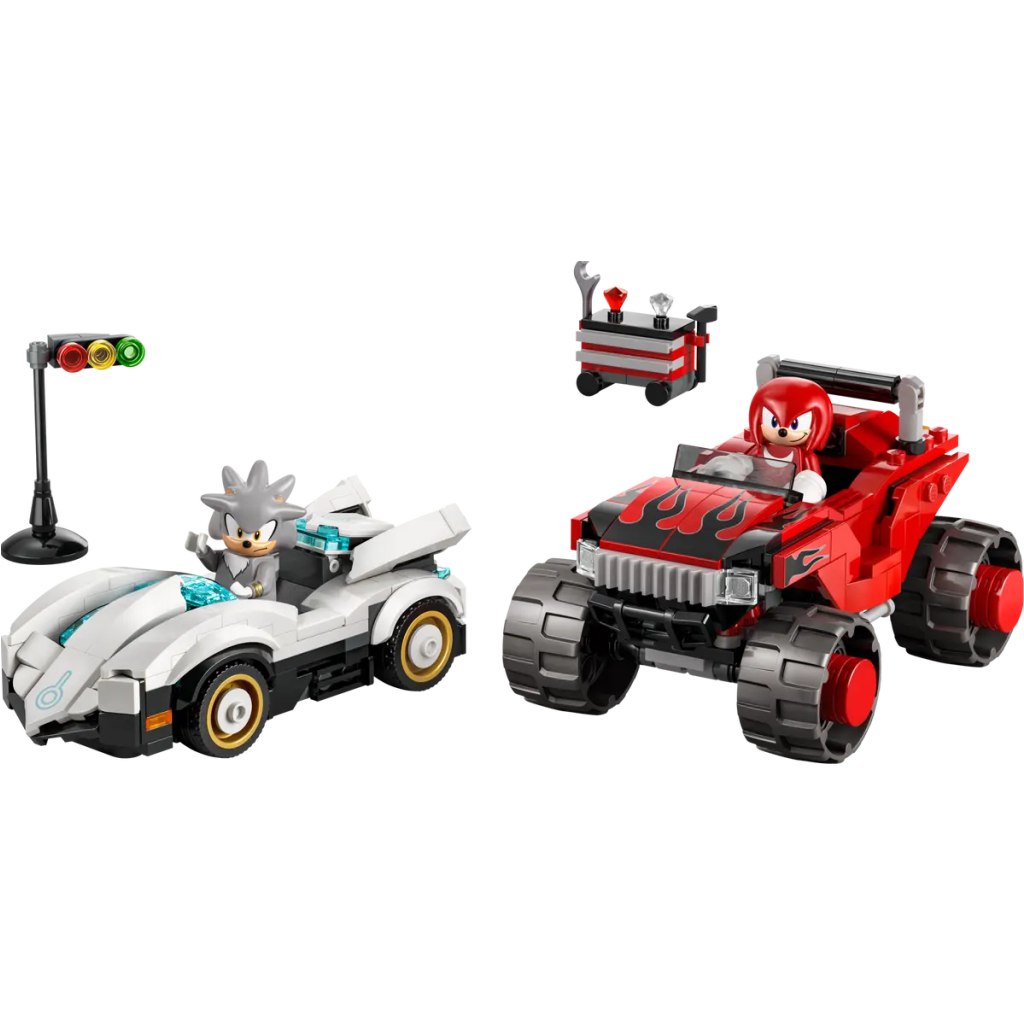 LEGO® Sonic the Hedgehog™: Silvers Auto gegen Knuckles’ Monstertruck (77118) kép 2