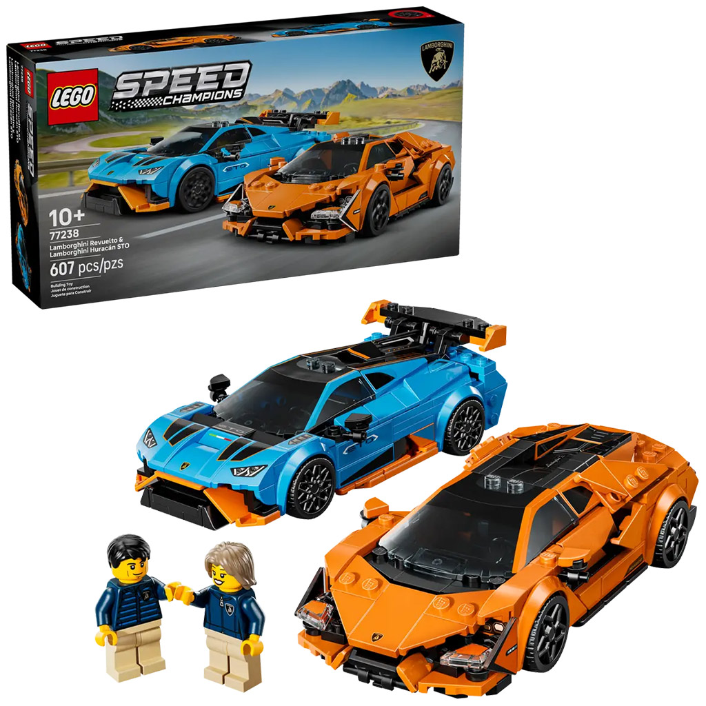 LEGO® Speed Champions: Lamborghini Revuelto und Huracán STO (77238)