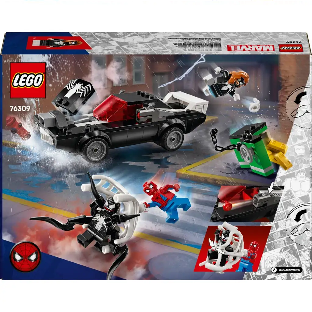 LEGO® Super Heroes: Marvel - Spider-Man vs. Venom Sportwagen (76309) kép 5