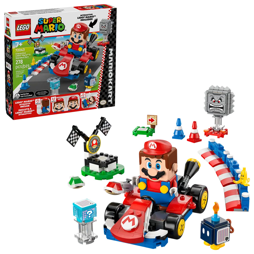 LEGO® Super Mario™: Interaktív LEGO® Mario™ és Standard Kart (72043) kép 1