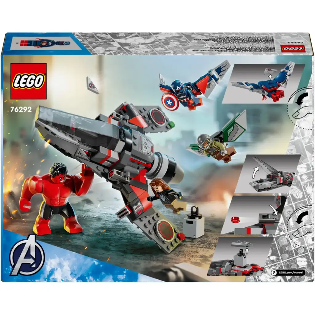 LEGO® Marvel: Captain America vs. Red Hulk Kampf (76292) kép 8