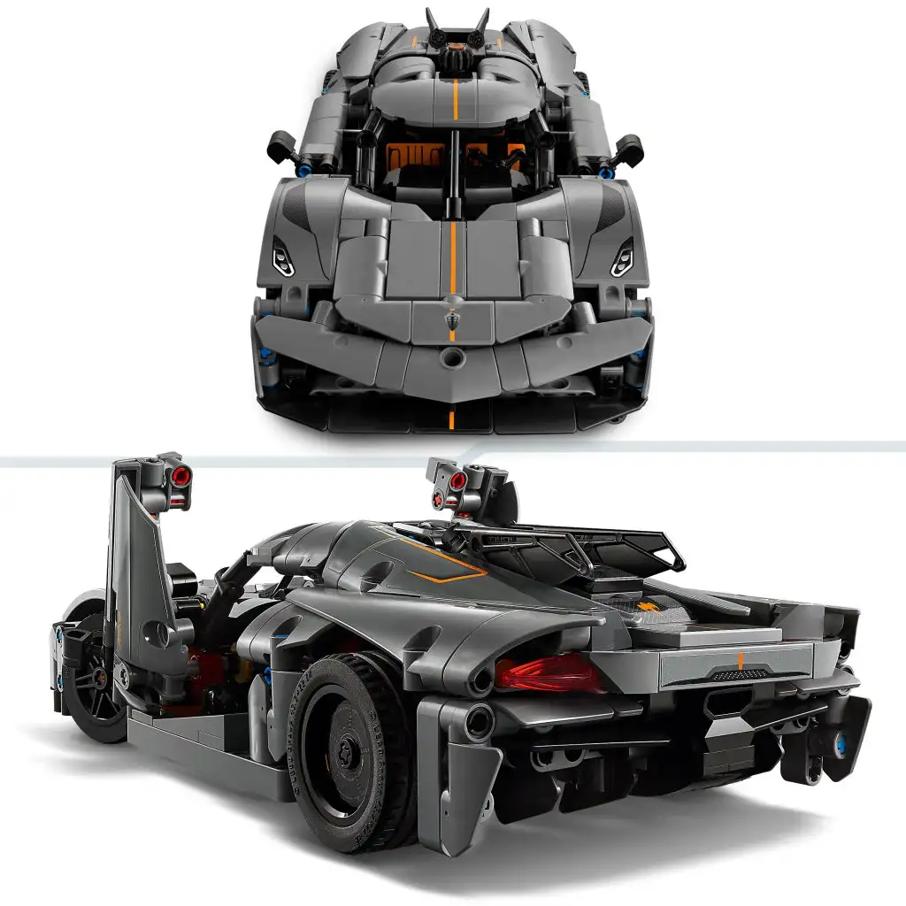 LEGO® Technic: Koenigsegg Jesko Absolut szürke hiperautó (42173) kép 2