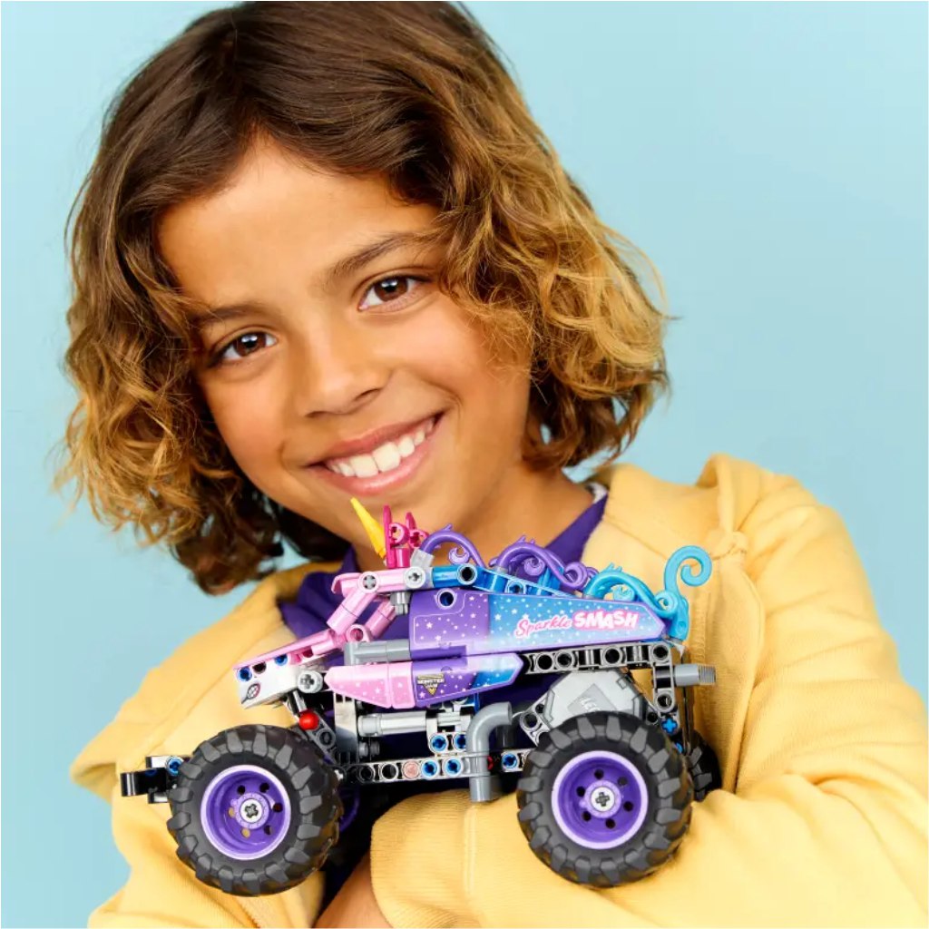 LEGO® Technic: Monster Jam™ Sparkle Smash™ – Rückziehauto (42220) kép 5