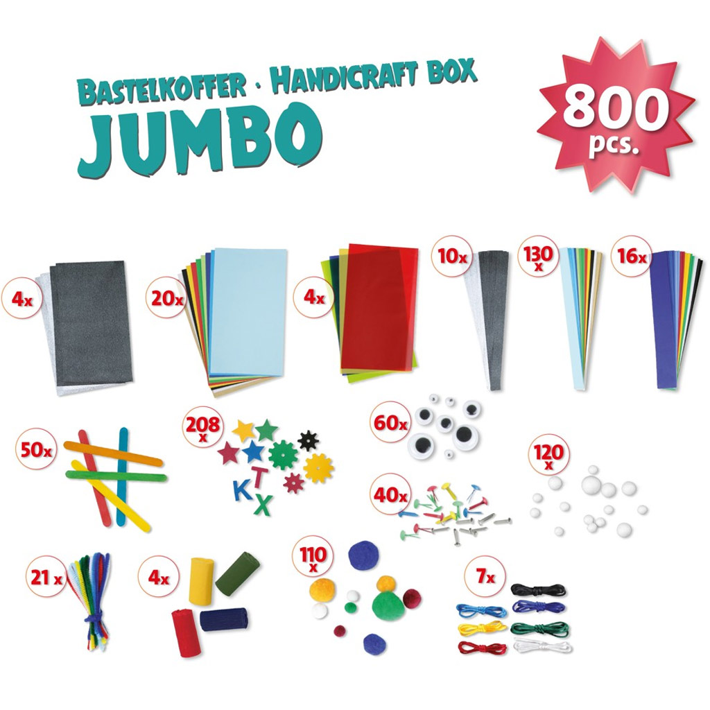 LENA: Jumbo Bastel-Kreativ-Spielset, 800-teilig kép 3