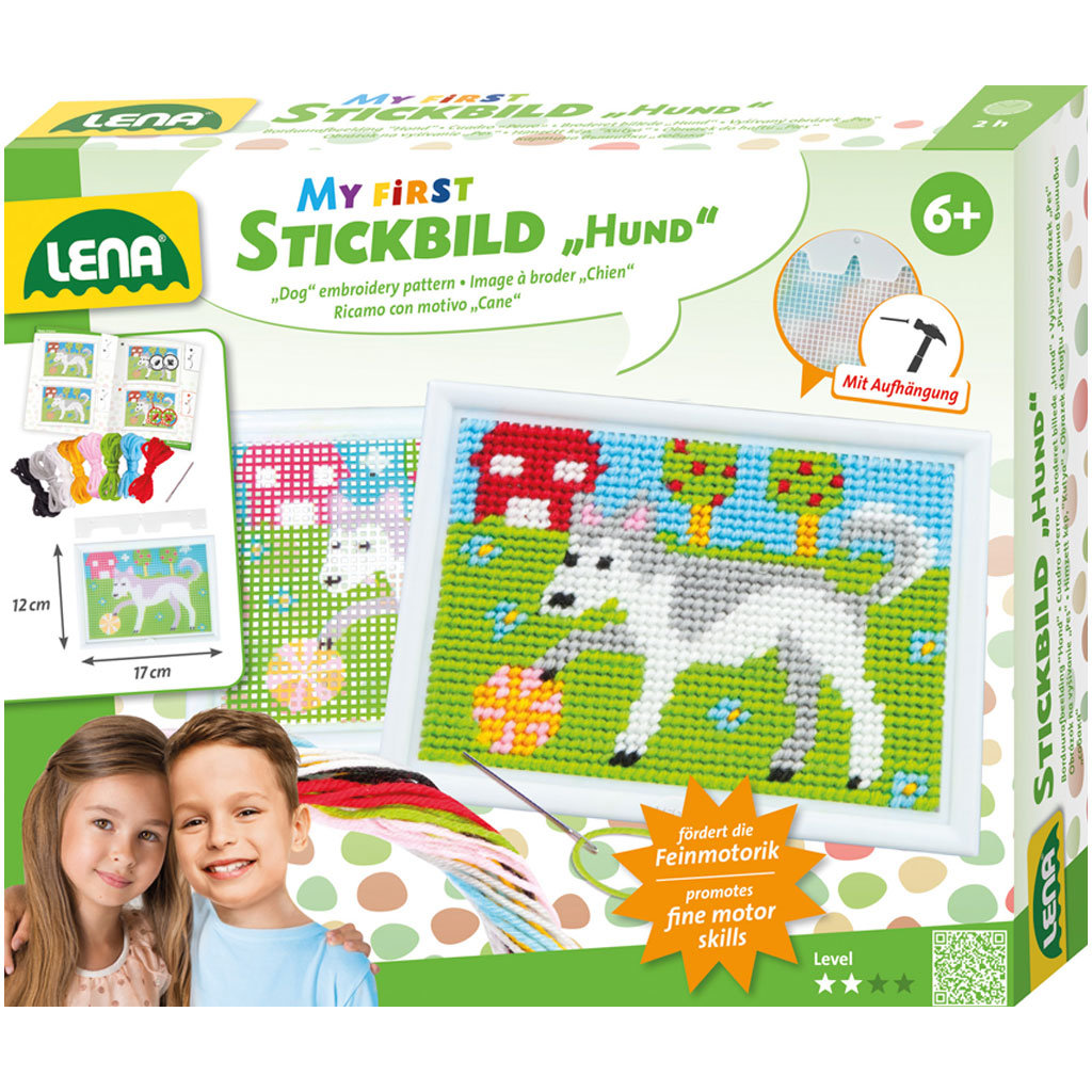 LENA: Stickset mit Hundemotiv