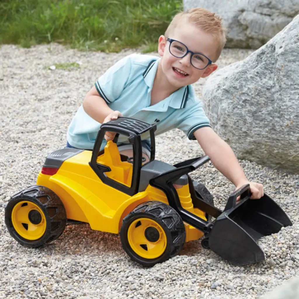 LENA: Riesige Erdbewegungsmaschine gelb/schwarz 67cm kép 3