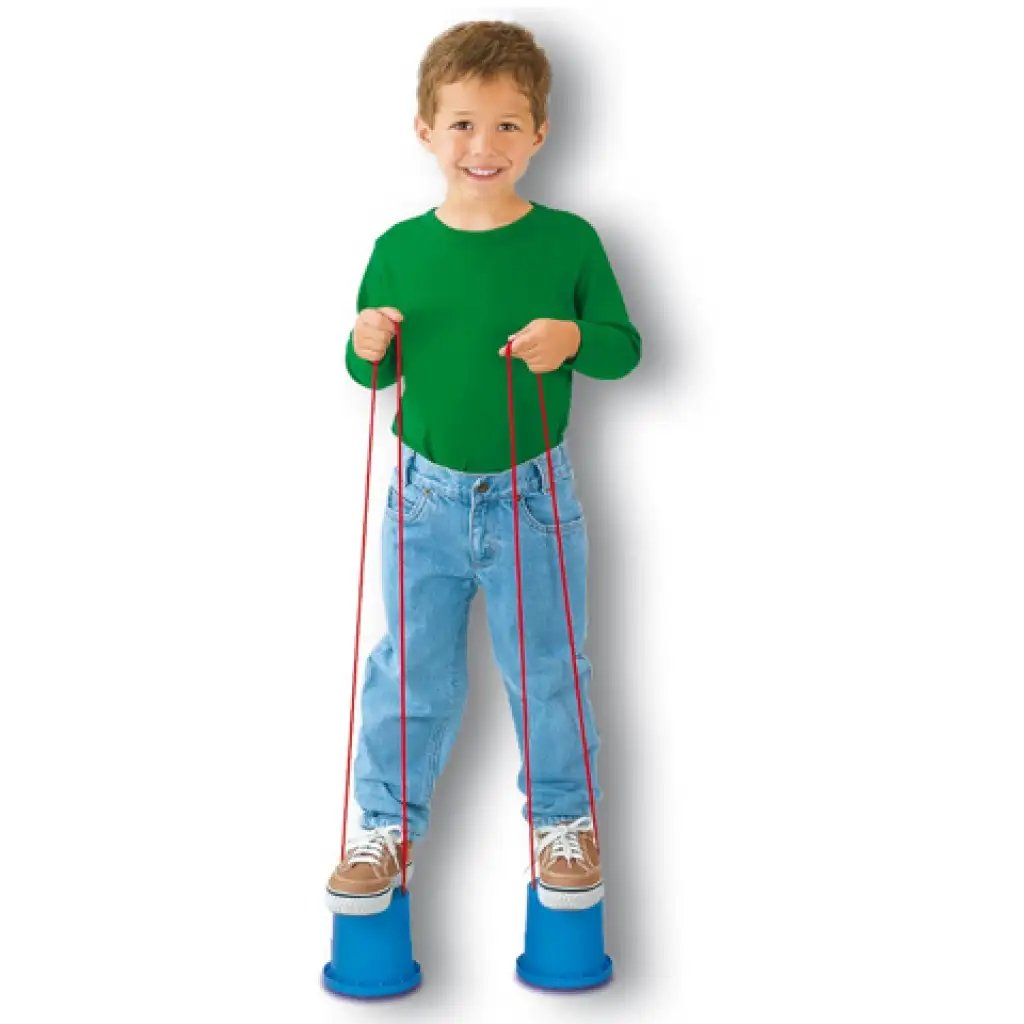 LENA: Buntes Eimerstelzen-Spiel