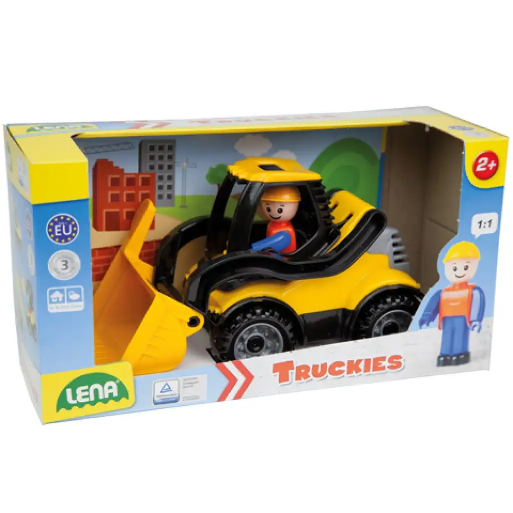 LENA: Truckies Erdbewegungsmaschine mit Figur 21cm kép 2