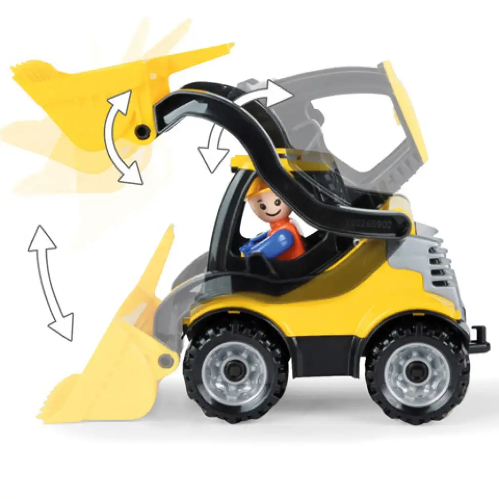 LENA: Truckies Erdbewegungsmaschine mit Figur 21cm kép 3