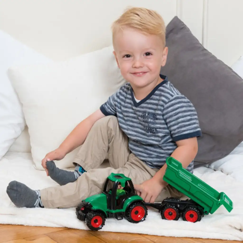 LENA: Truckies Traktor mit Anhänger und Figur 36cm kép 4