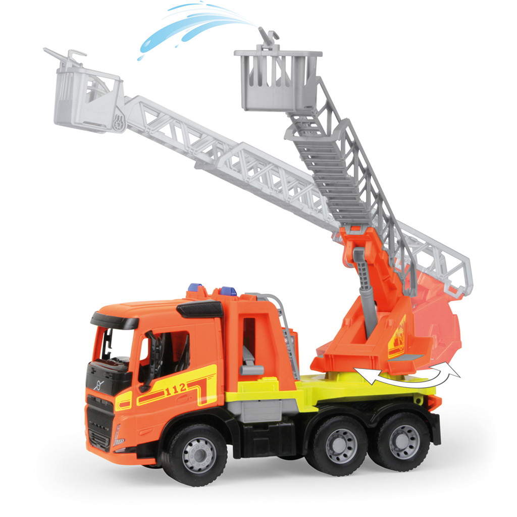 LENA: Worxx Volvo FMX Feuerwehr mit Leiter, im Karton, 48 cm kép 2