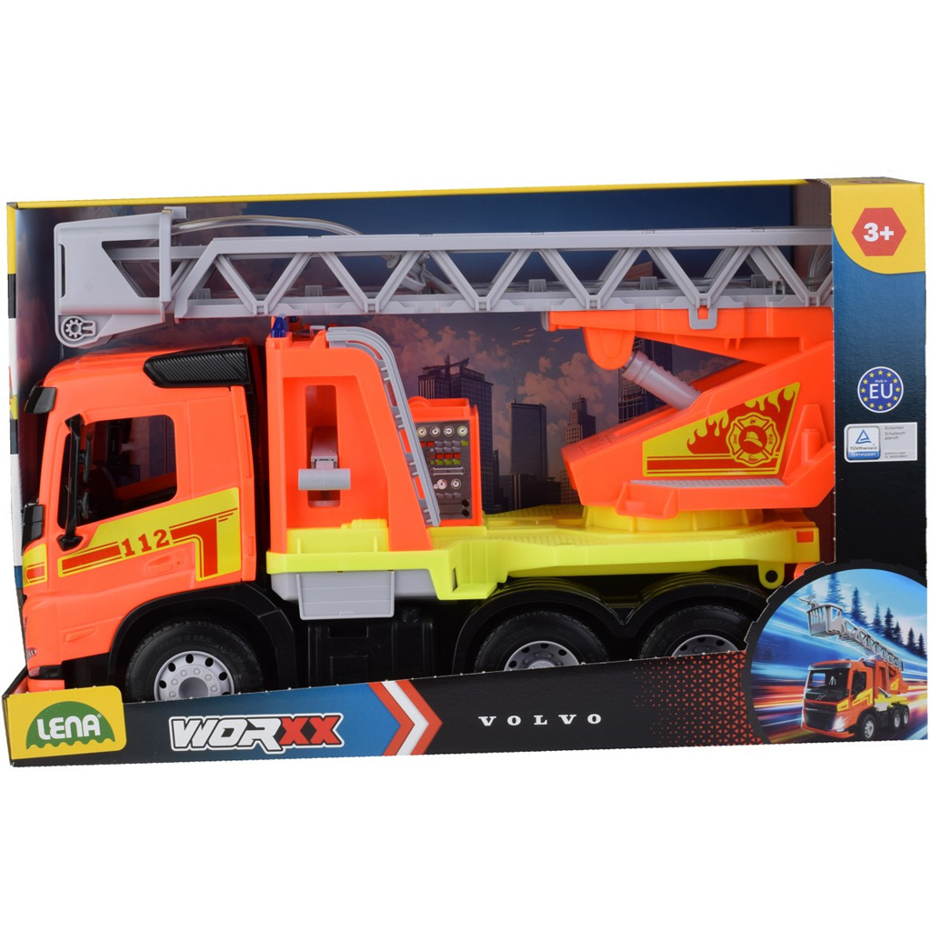 LENA: Worxx Volvo FMX Feuerwehr mit Leiter, im Karton, 48 cm