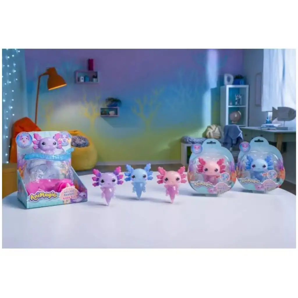 Let’s Glo Axolotl: Leuchtender Wasserfreund-Set kép 5