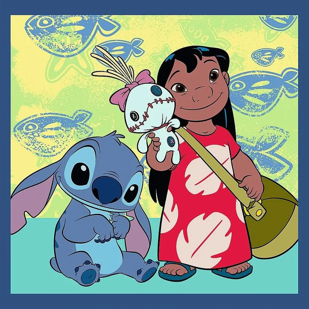 Lilo und Stitch – 3-in-1 Puzzle mit 20, 36 und 50 Teilen – Trefl kép 2