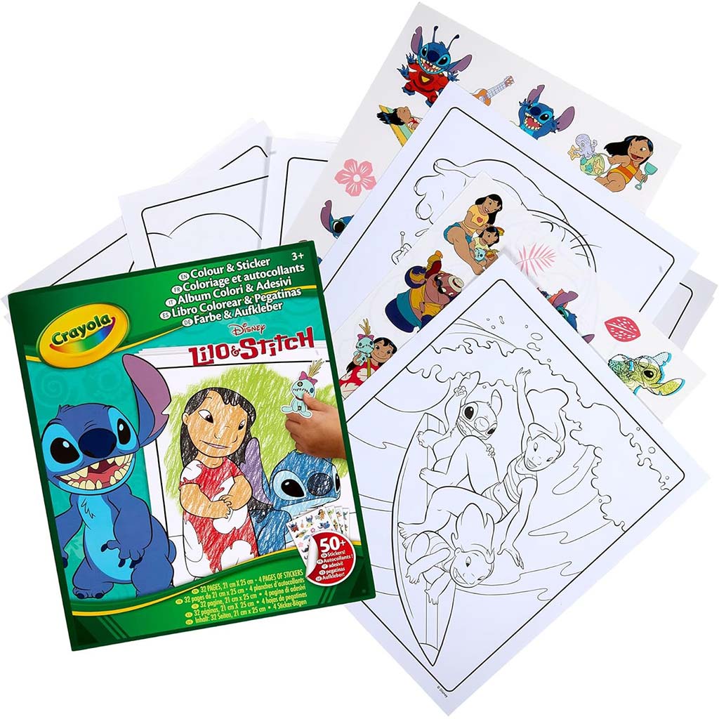 Crayola: Lilo & Stitch Mal- und Stickerbuch kép 2