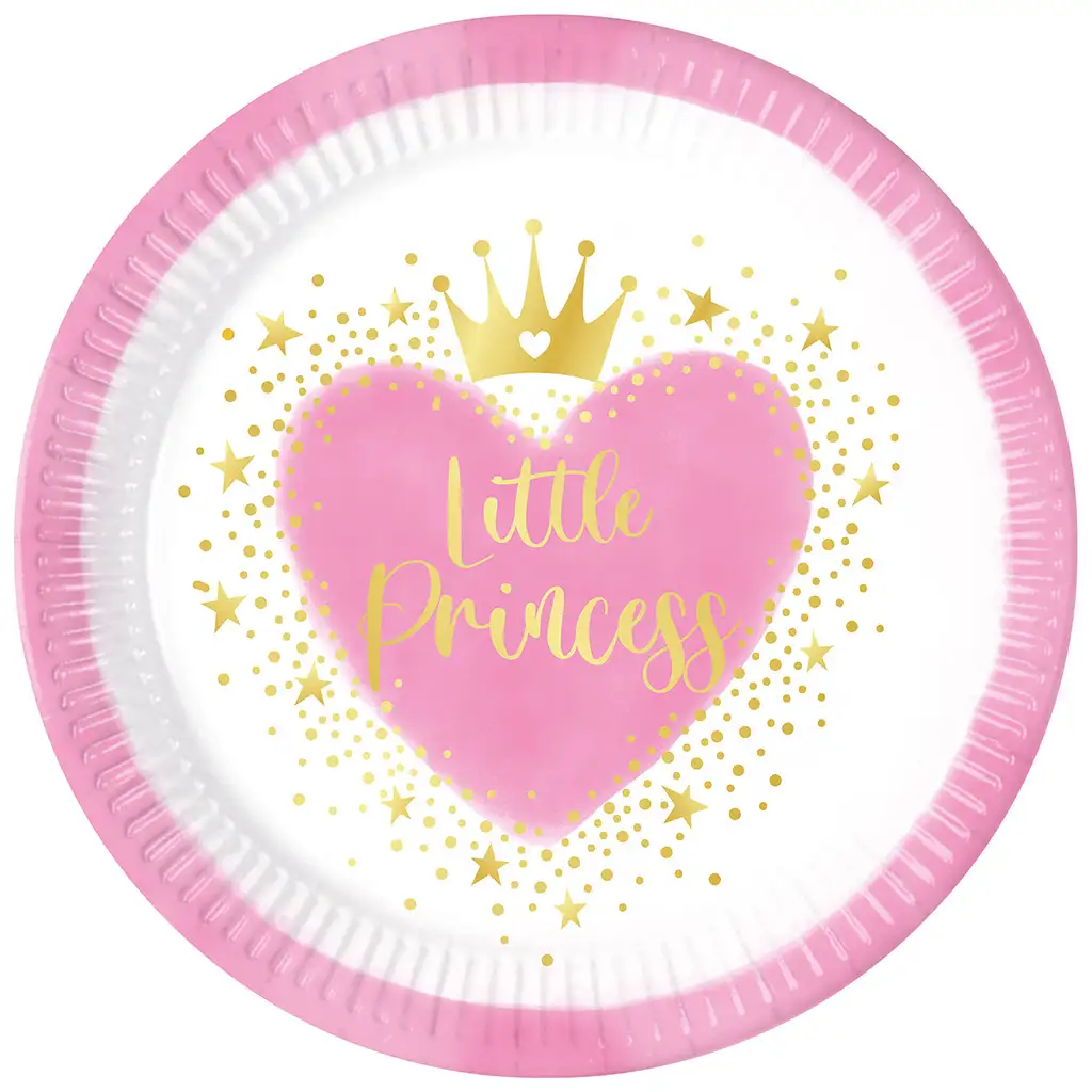 Little Princess 8-teiliges Pappteller-Set 23cm