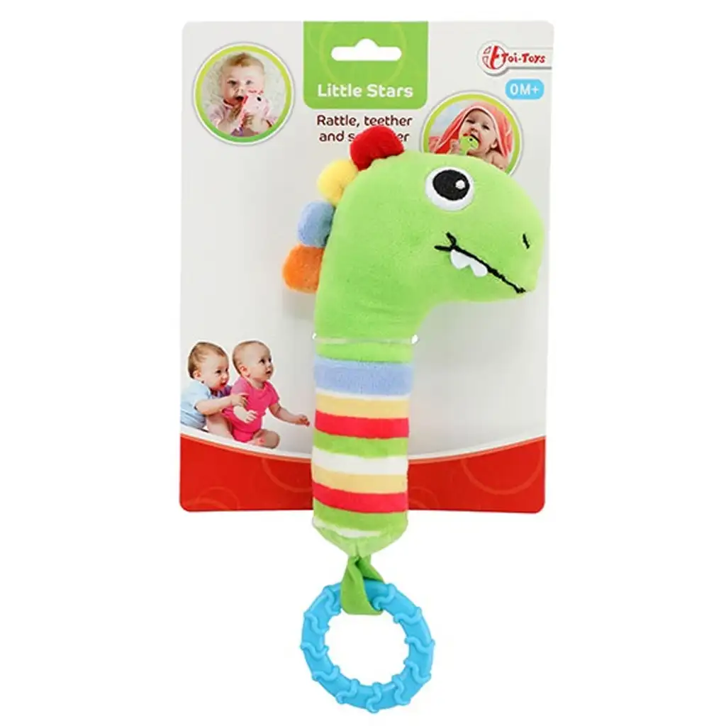 Little Stars: Dinosaurier-Plüsch-Beißring kép 2