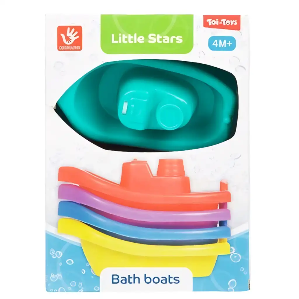 Little Stars: 5-teiliges Schiff-Badespielzeug kép 2