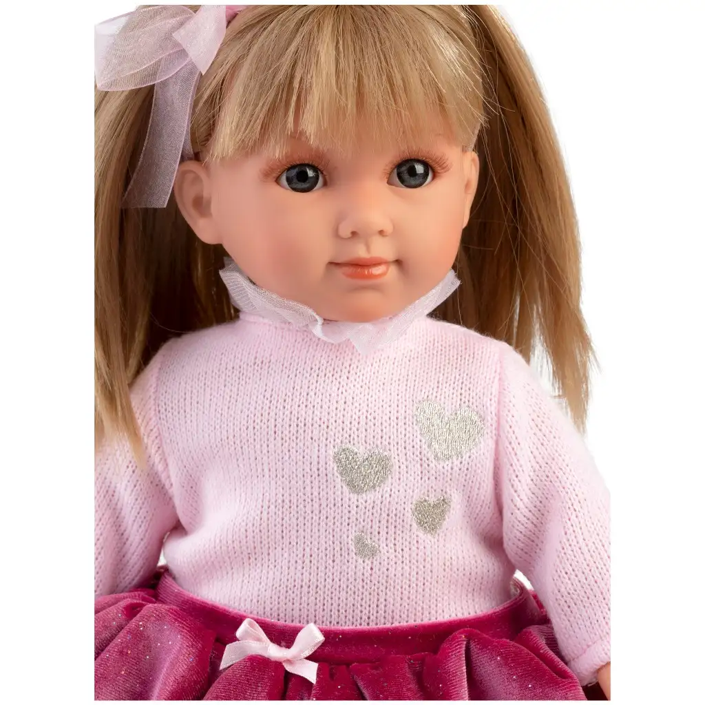 Llorens: Elena 35 cm große Puppe im roten Rock kép 3