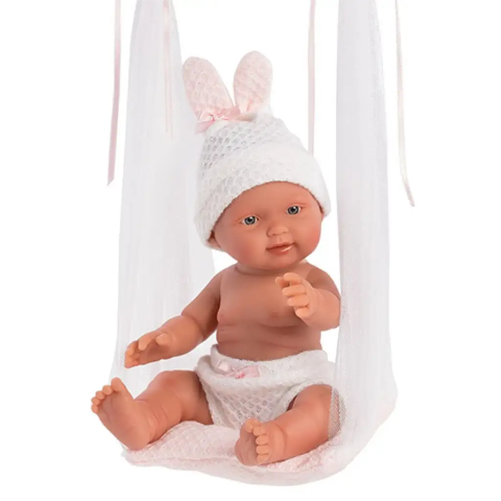 Llorens: Bebita 26 cm großes Mädchenpuppe mit Schaukel kép 1