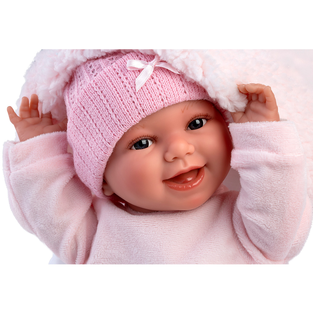 Llorens: Chloe, 38 cm große weinende Puppe mit Schlafsack kép 4